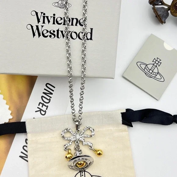 Vivienne Westwood Saturn Bell Necklace - Picture 5 of 10
